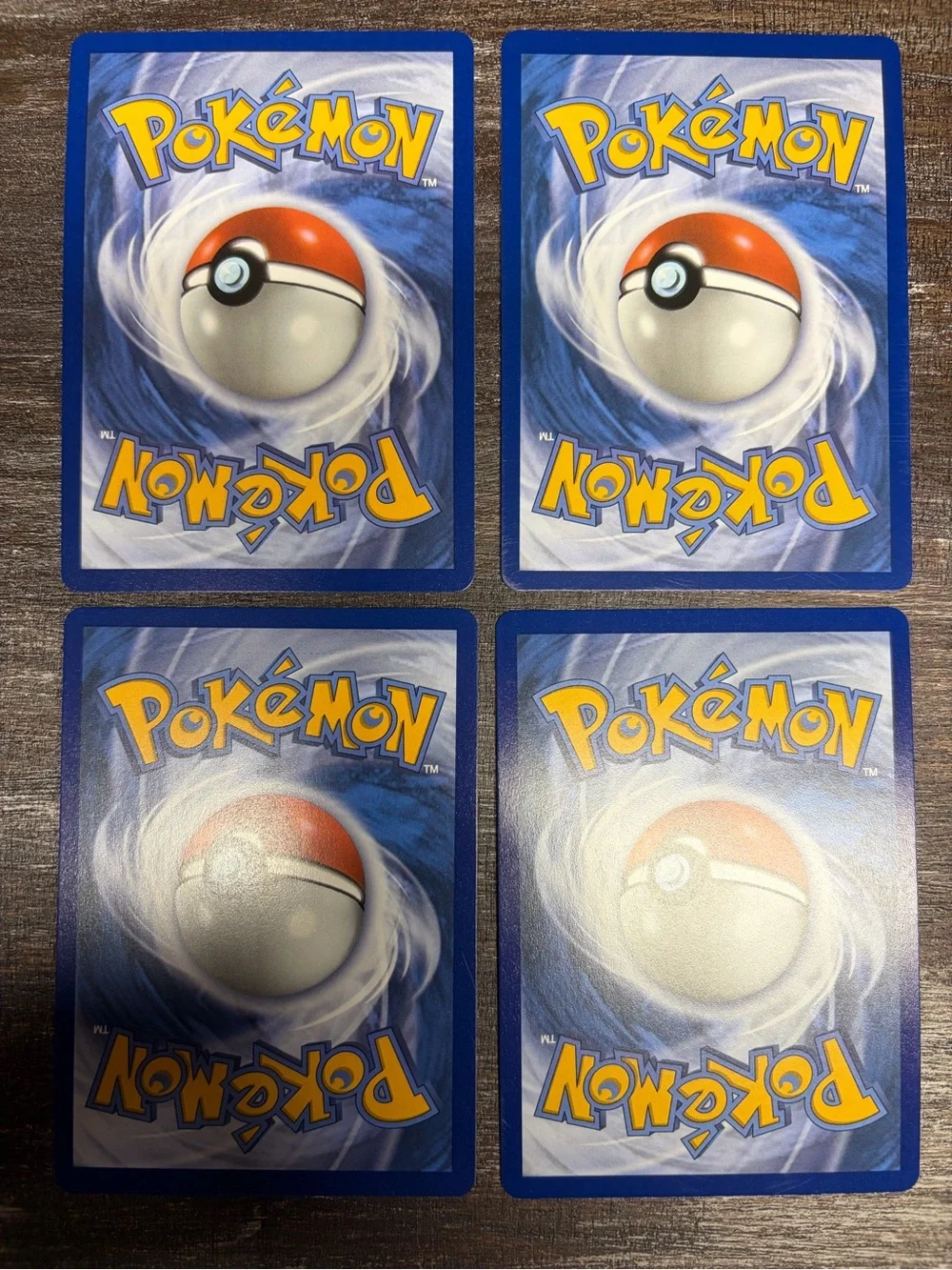 Mega EX Holo Trading Card Set Of Four- Near Mint Condition